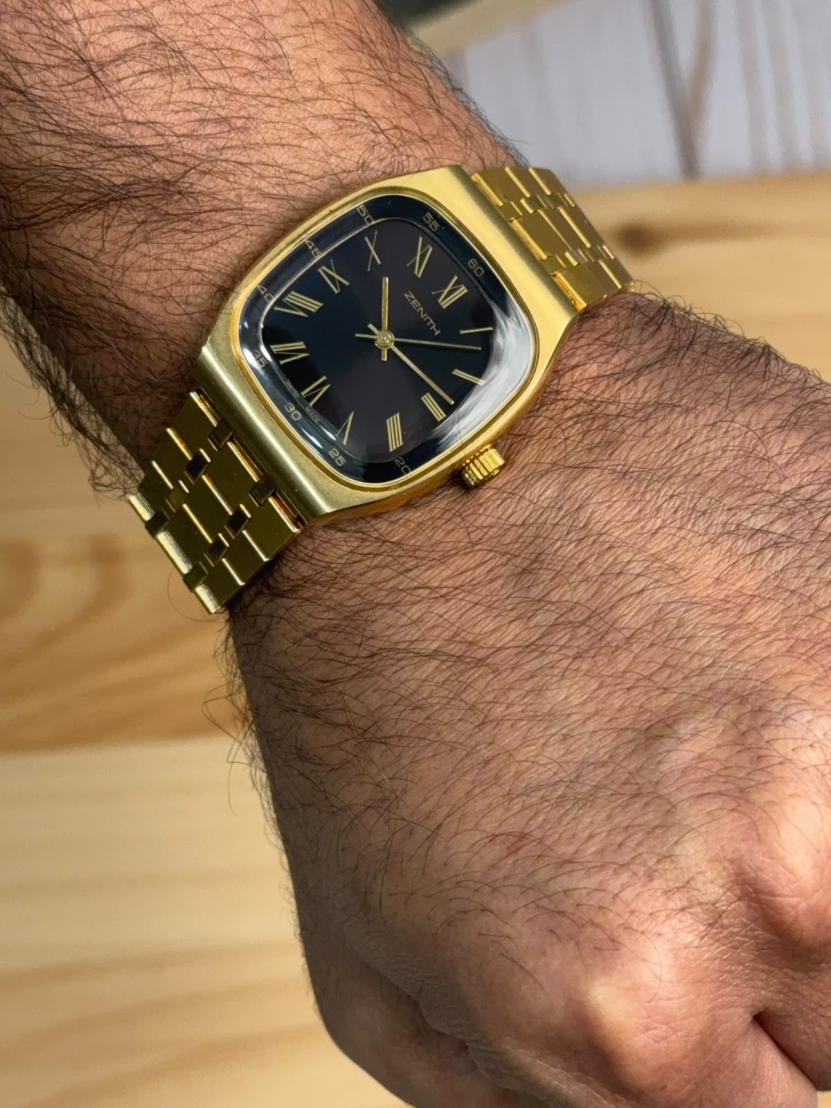 Vintage Zenith Gold-Tone